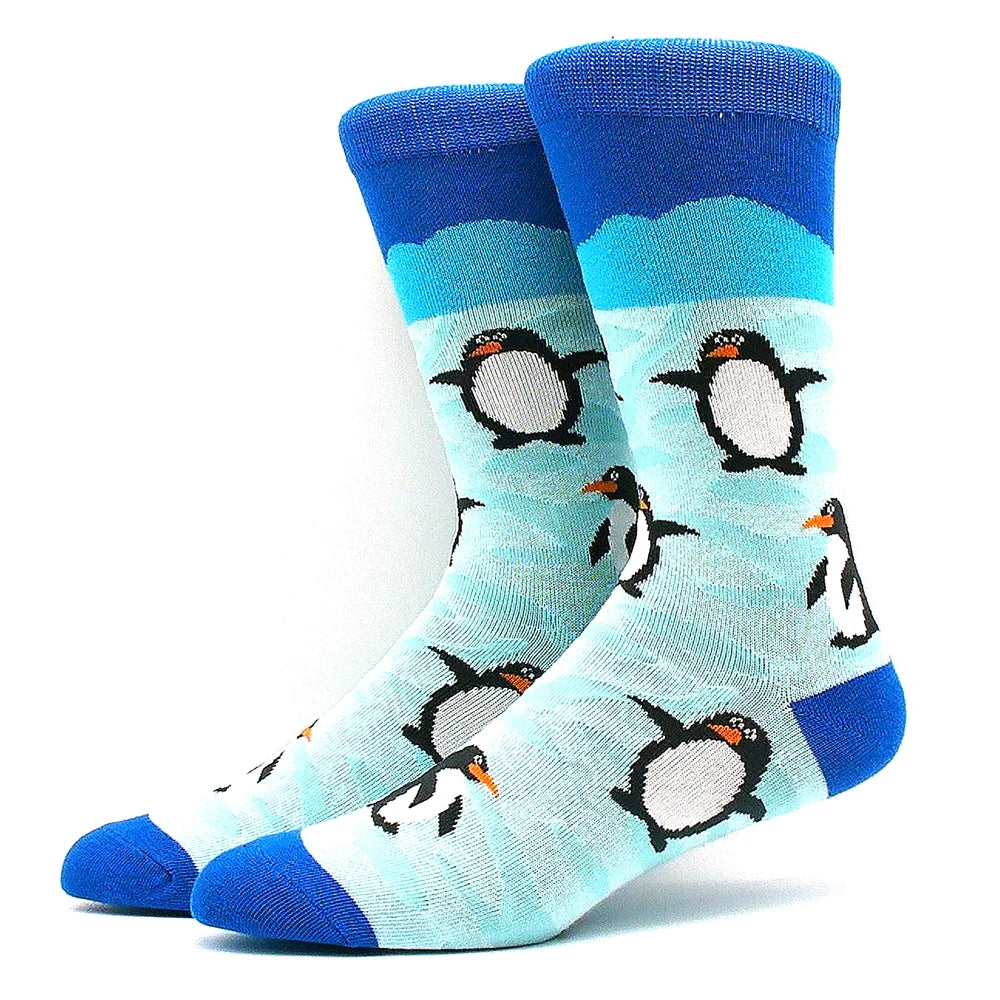 Lustige Alien- und Dinosauriersocken aus Baumwolle – Crazy Shark & Planet Designs