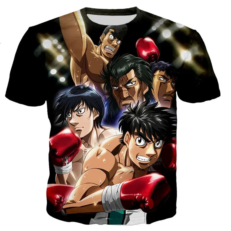 T-shirt streetwear cool avec dessin animé Harajuku