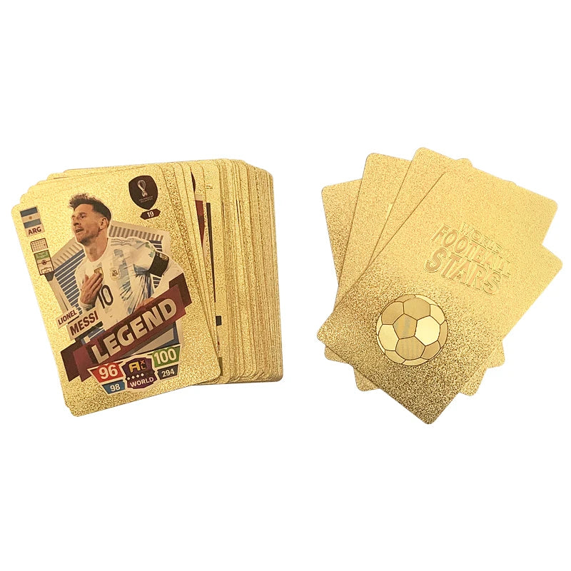 27-55Pcs Ballsuperstar Colour Card Star Limited Edition Signature Series Trading Football Player Card