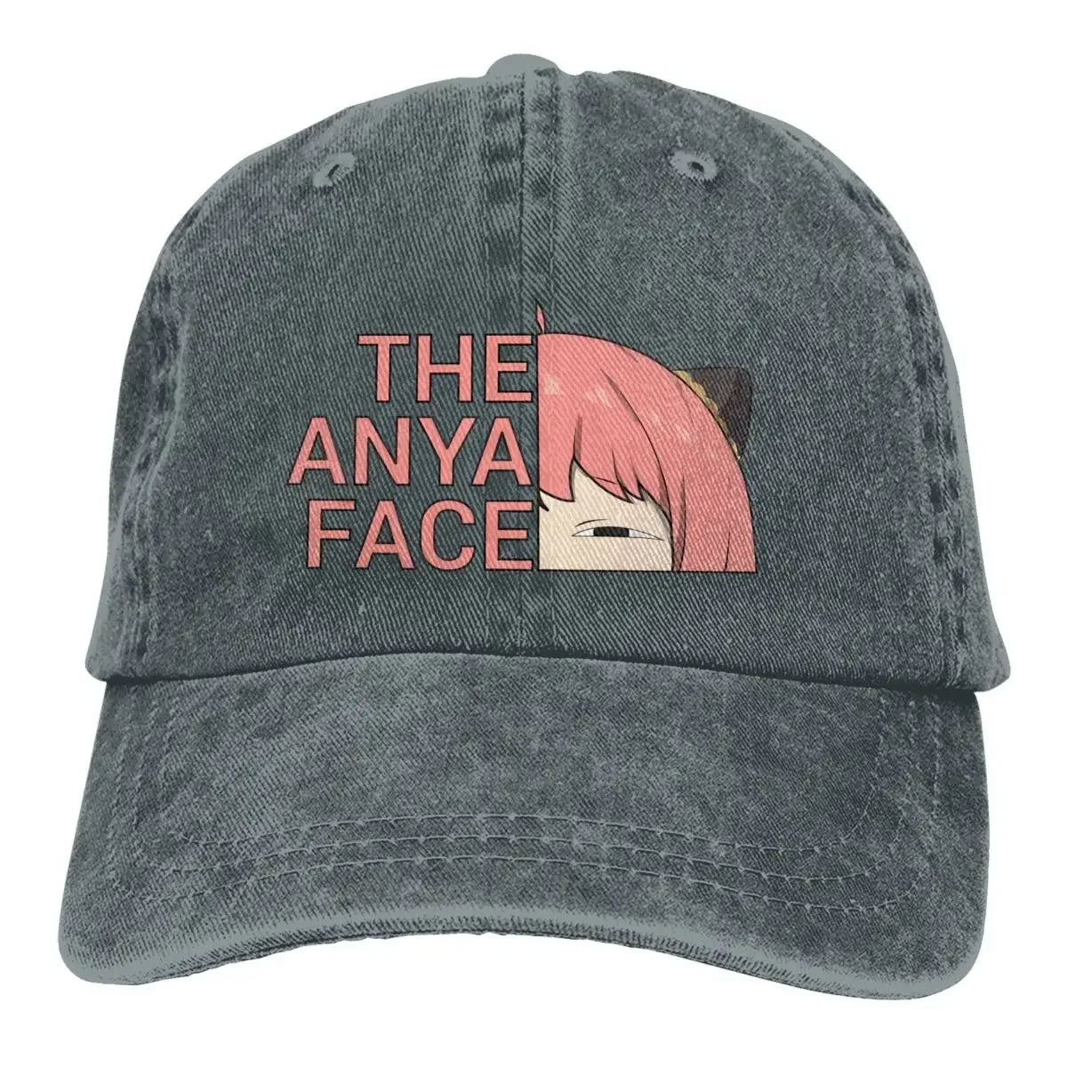 Spy x Family Anime Mehrfarbige Mütze – Anya Forger Face Baseball Cap für Männer und Frauen