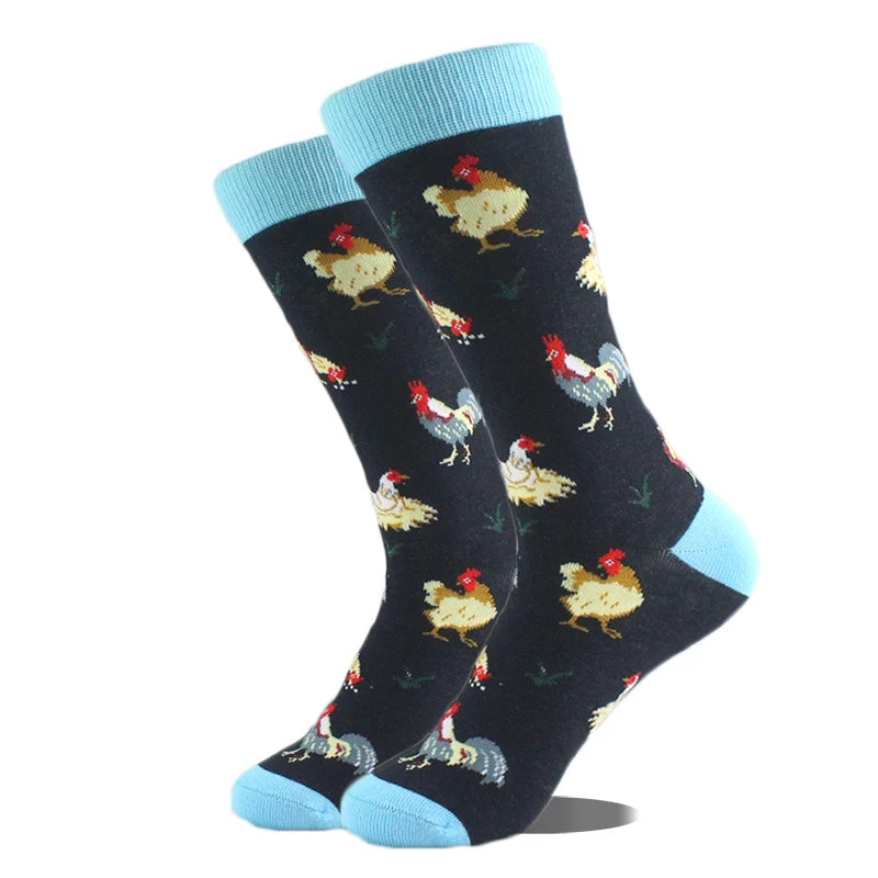 Happy Design Lustige Socken Schaf Bier Dinosaurier Muster