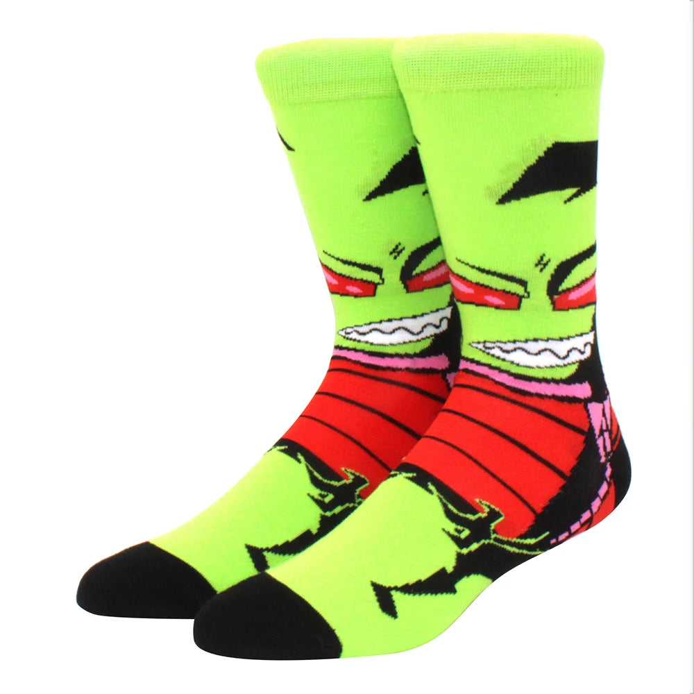 1 Pair New Anime Movie Socks – Cotton Crew, Role-Playing Calf Socks