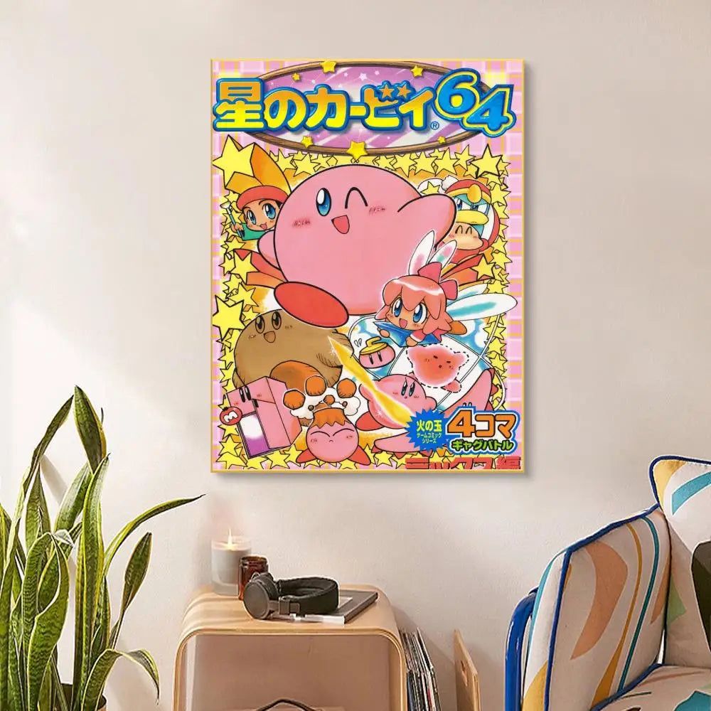 Cartoon Cute K-Kirby Poster Paper Print Art Painting Decoration
