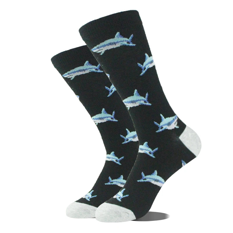 Chaussettes pour hommes Dinosaure Astronaute Planète Crew Harajuku