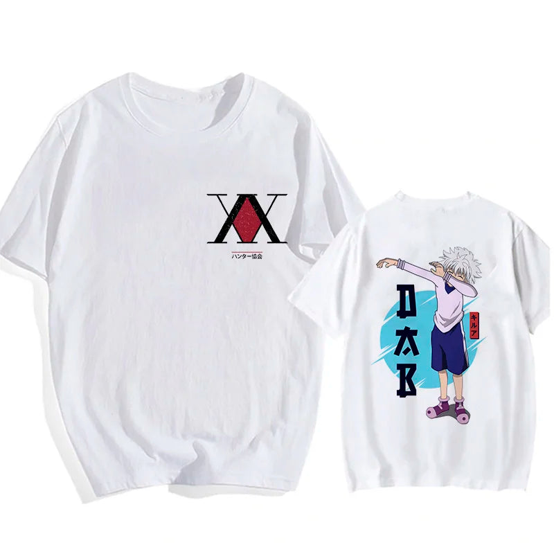 Kawaii Hisoka & Killua T-Shirt Hunter X Hunter Devil Eye Cartoon Anime Tee