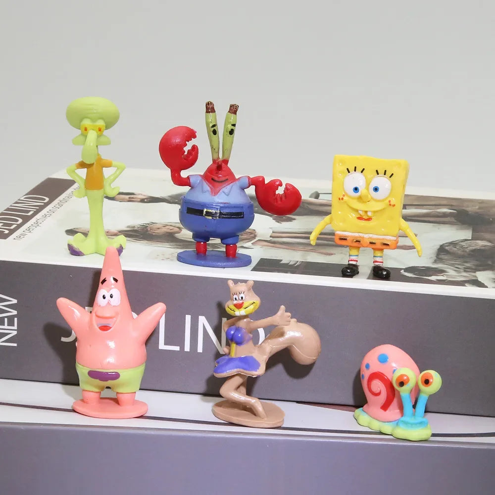 Anime SpongeBob Minifiguren – Aquariumdekor & Geburtstagsgeschenkset
