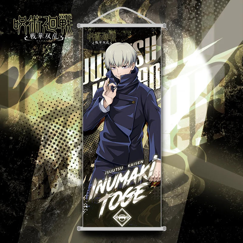 New Bandai Jujutsu Kaisen Itadori Yuji Anime Peripherals Hanging Poster 25*70cm