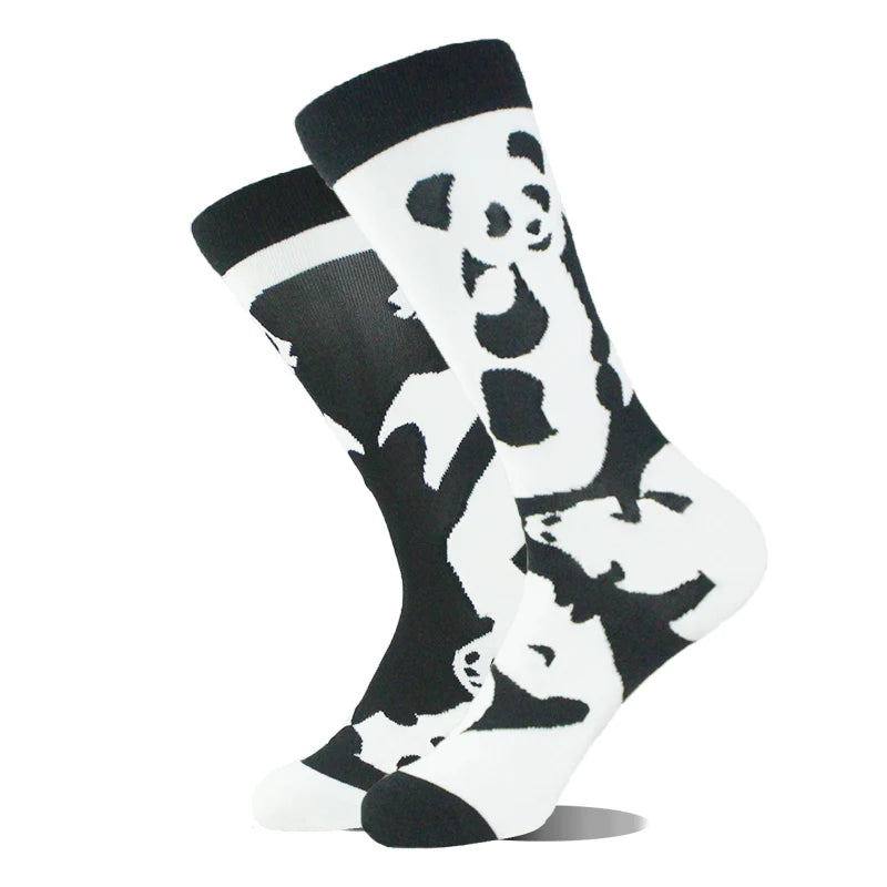 AB Happy Cotton Chaussettes amusantes Panda Duck Crazy Design Sokken