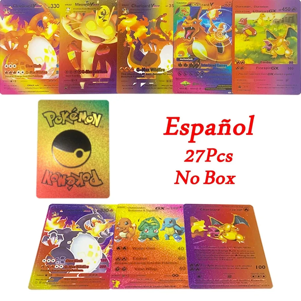 27–110 Stück Pokemon-Karten, Sammelkartenspielzeug