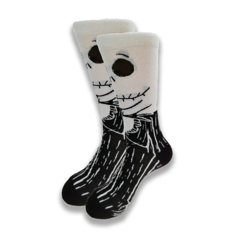 Neue lustige Cartoon-Anime-Socken – 200-Nadel-Baumwolle, atmungsaktiver Hip-Hop-Stil für Männer und Frauen