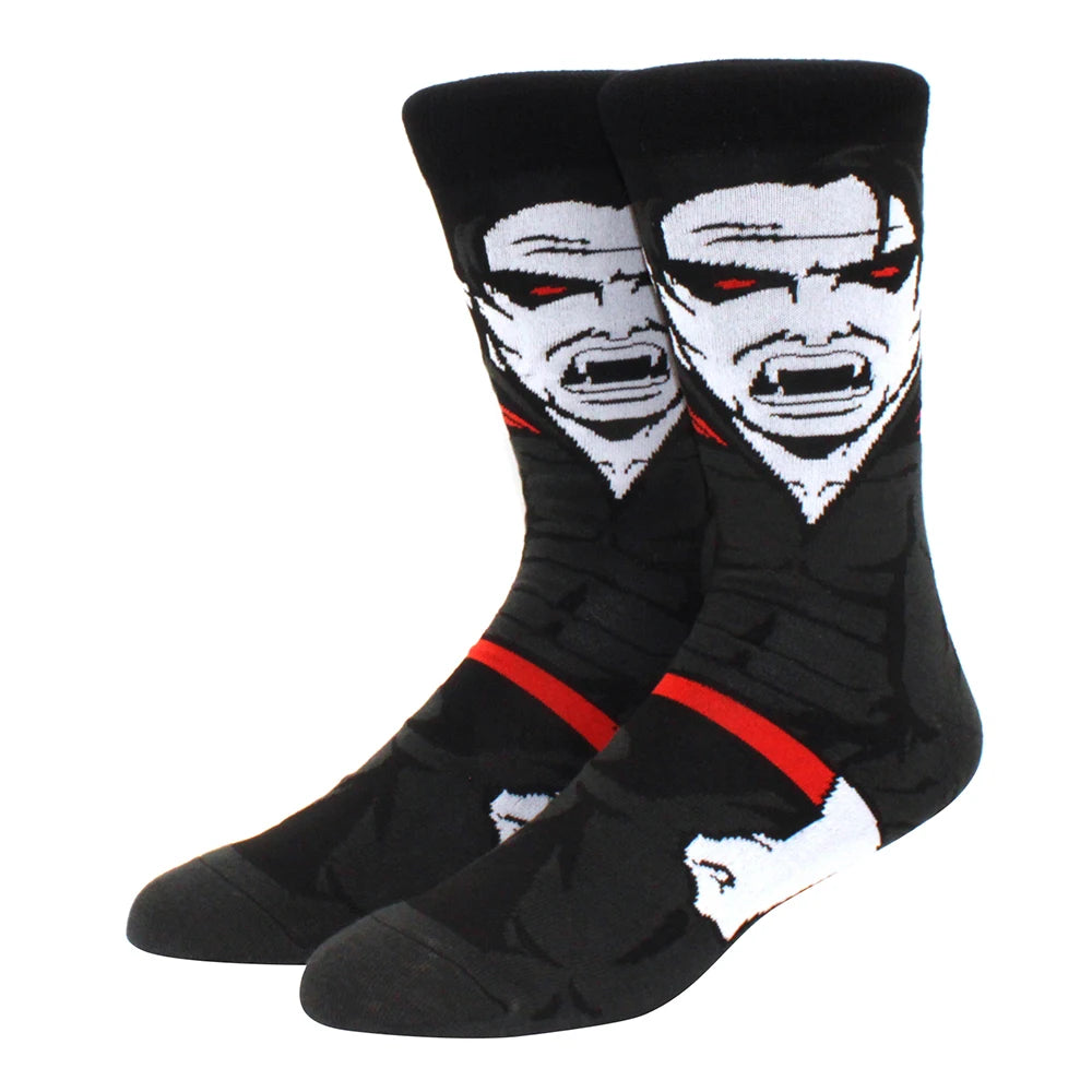 1 Pair New Anime Movie Socks – Cotton Crew, Role-Playing Calf Socks