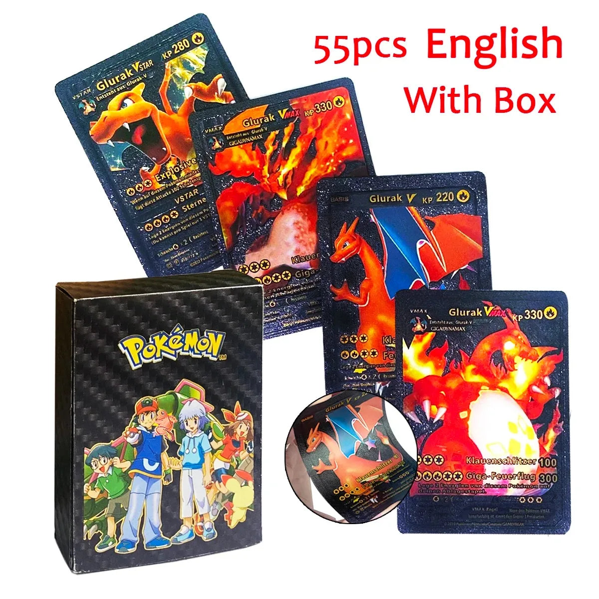 27–110 Stück Pokemon-Karten, Sammelkartenspielzeug