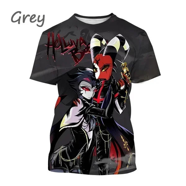 T-shirt Helluva Boss imprimé en 3D