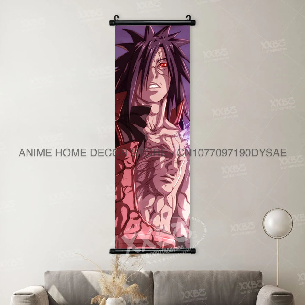 Naruto Posters Scroll Wall Decor Anime Hanging Nara Shikamaru Art Paintings Orochimaru