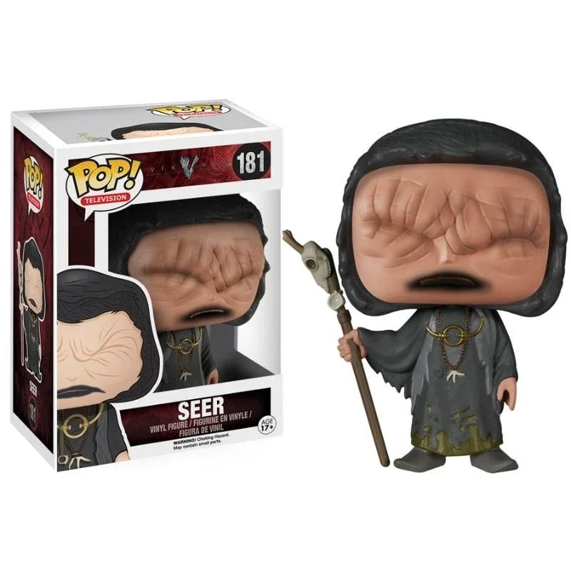 NEW Funko POP Vikings Figures - Lagertha #178, Ragnar Lothbrok #177, Seer #181 | Vinyl Collectible Toys