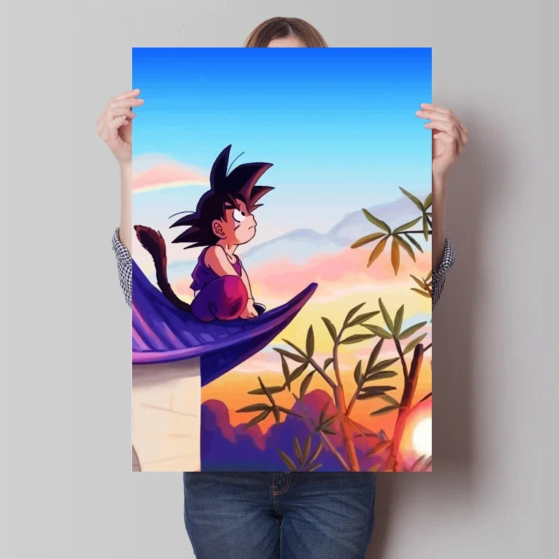 Canvas Painting Japan Bandai Anime Art Print Dragon Ball Classic Home Decor