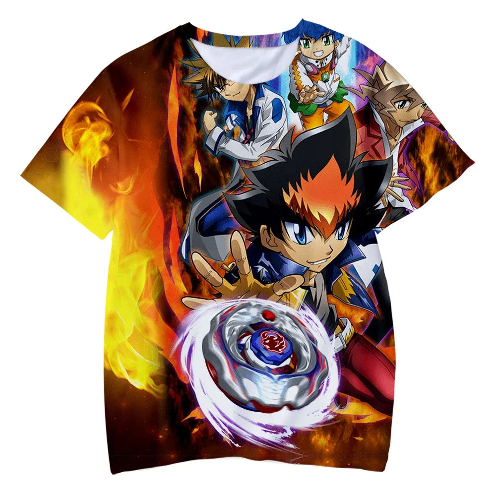 Oversized Beyblade Anime Tee