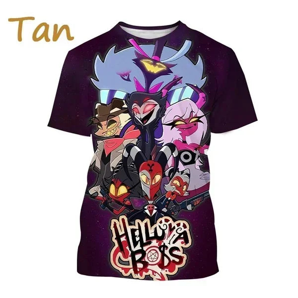 T-shirt Helluva Boss imprimé en 3D