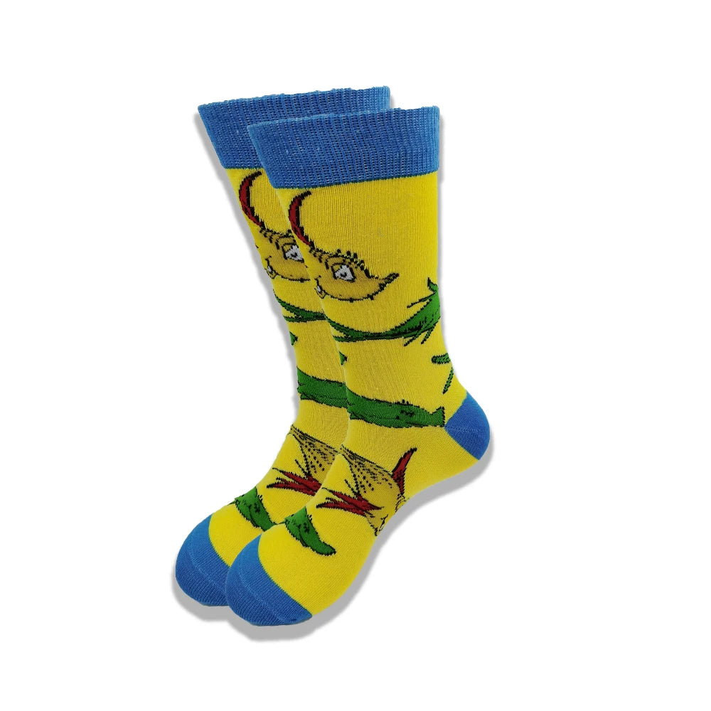 Lustige Socken mit Cartoon-Anime-Motiv – Hip-Hop-Aufdruck, originelle und bequeme Unisex-Skateboard-Crew-Socken