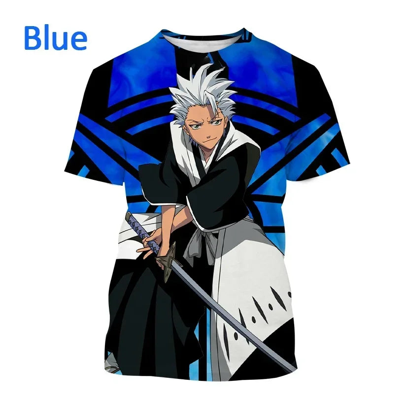 T-shirt imprimé en 3D Kurosaki Ichigo unisexe BLEACH Anime Cosplay