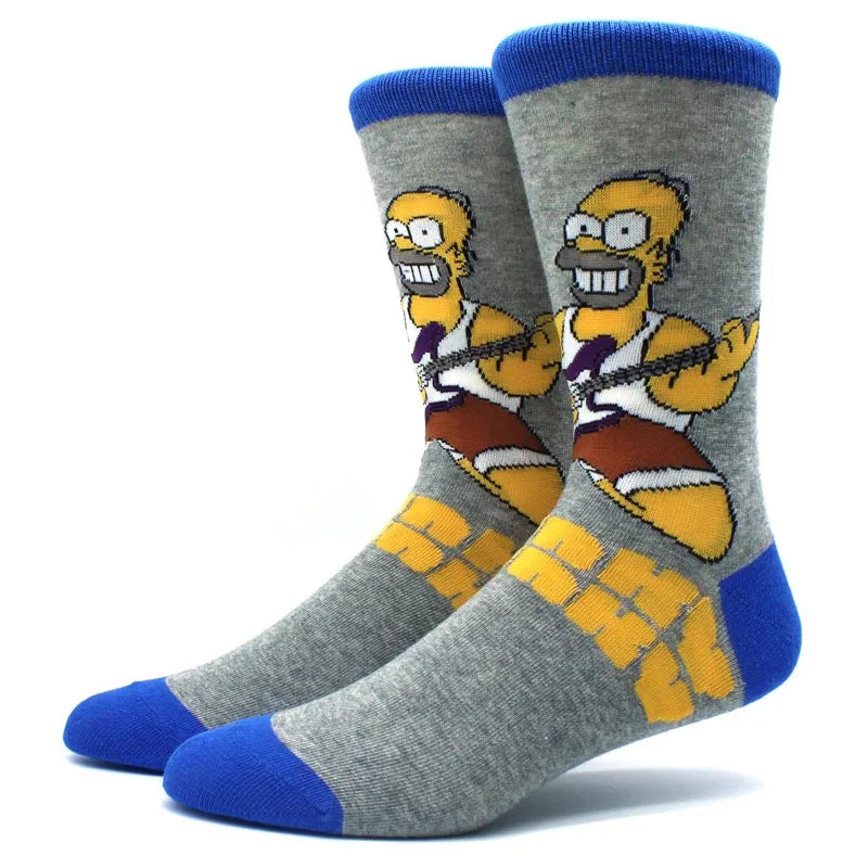 1 Pair New Anime Movie Socks – Cotton Crew, Role-Playing Calf Socks