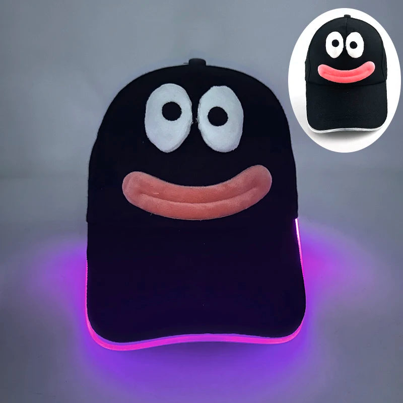 Casquette de baseball tendance à LED – Casquette de rap hip-hop lumineuse pour DJ, danse, discothèque et fête