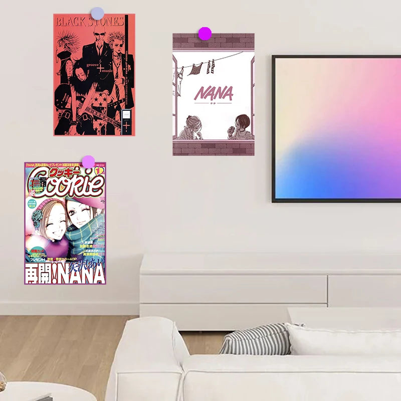 10 PCS Hot Anime Nana Poster Aufkleber Wand Kaffee Laptop Gepäck Skateboard