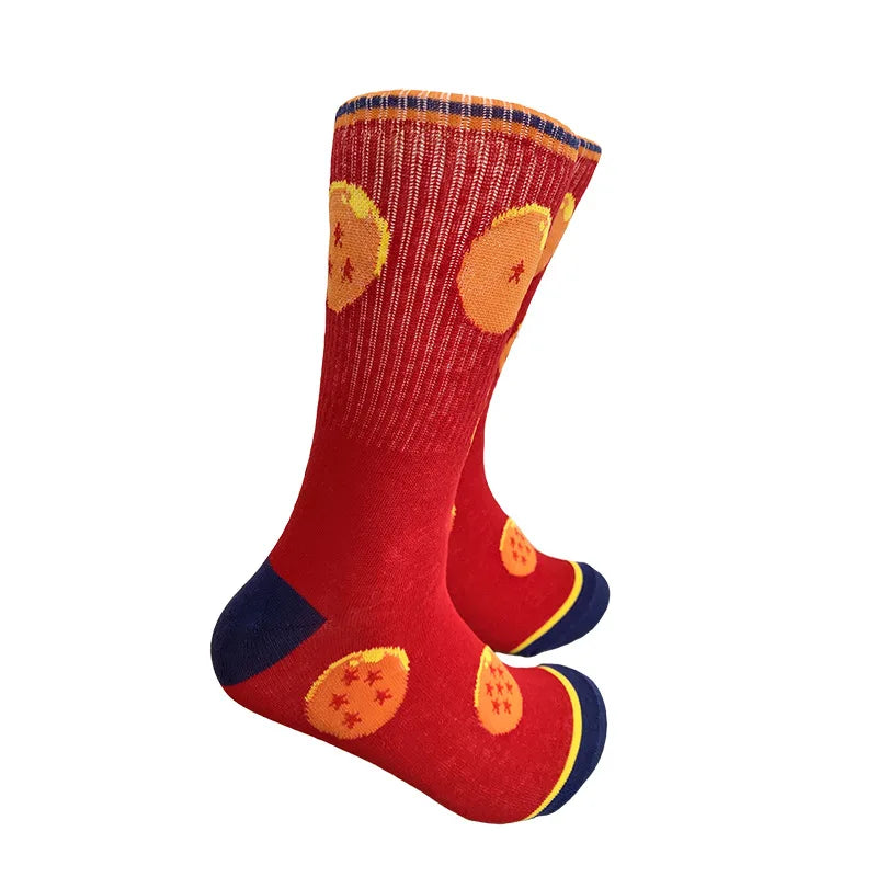 Dragon Ball Son Goku Anime Socken Hip Hop Print Skateboard Socken Casual Baumwolle