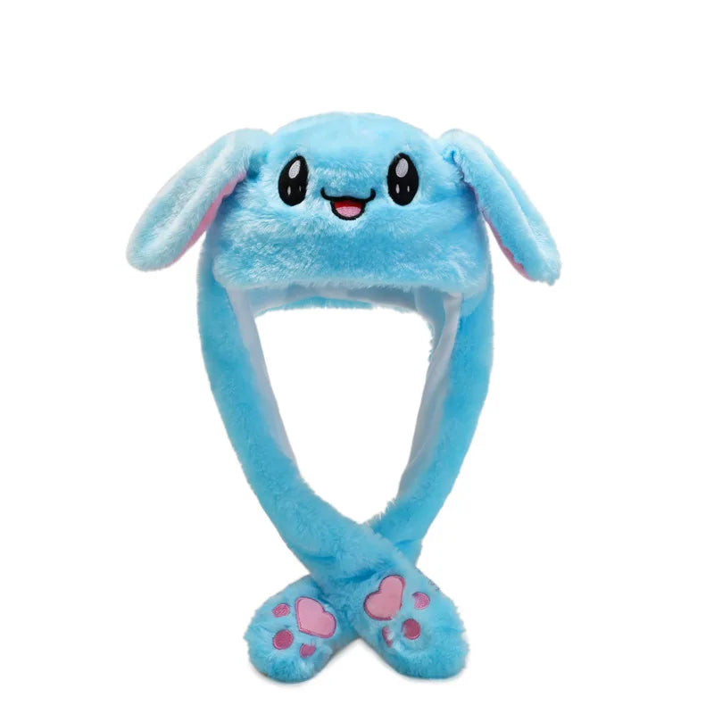 Japanese Anime Bunny Hat – Glowing Plush with Moving Ears