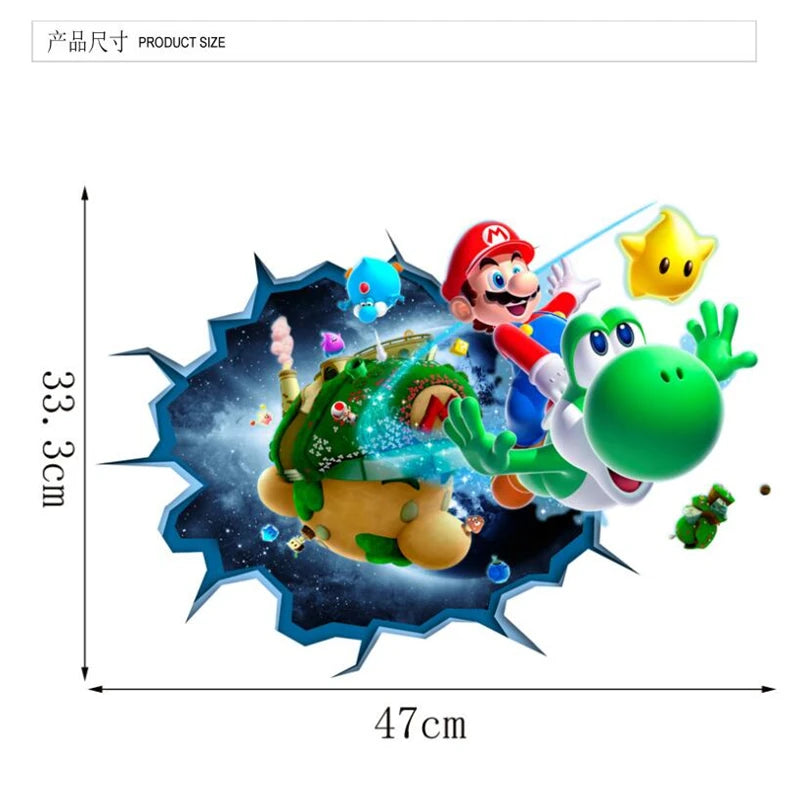 3D Cartoon game wall sticker wall decoration
