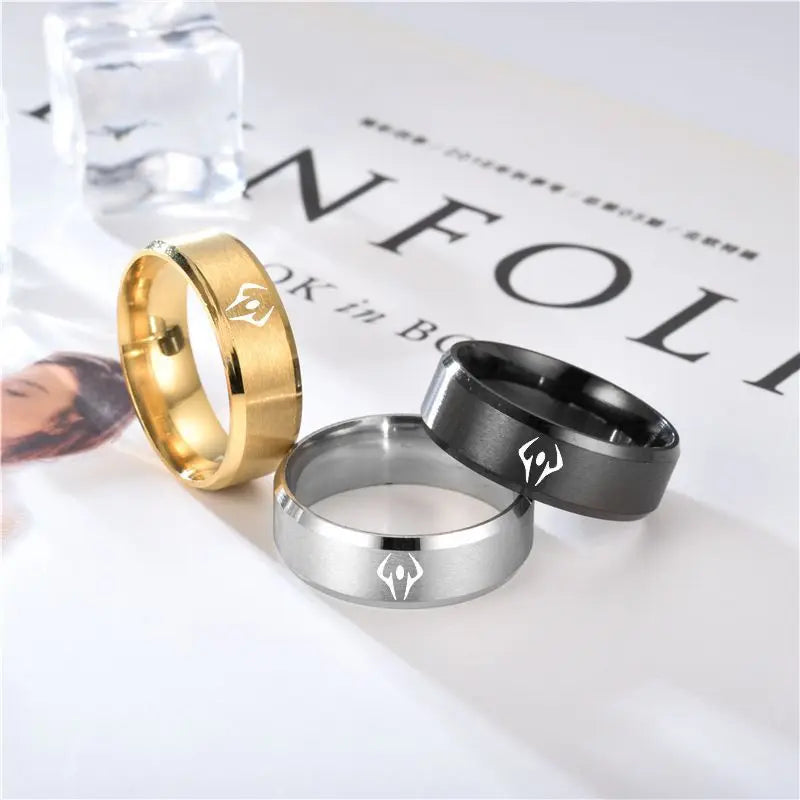 Jujutsu Kaisen Ryōmen Sukuna Ring – Black Dead Eye Cosplay Schmuck, Unisex Edelstahl Anime Accessoire Geschenk