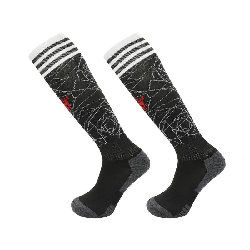 Europäische Fußball-Clubsocken für die Saison 23–24 – Kniehohe Sportsocken für Kinder und Erwachsene