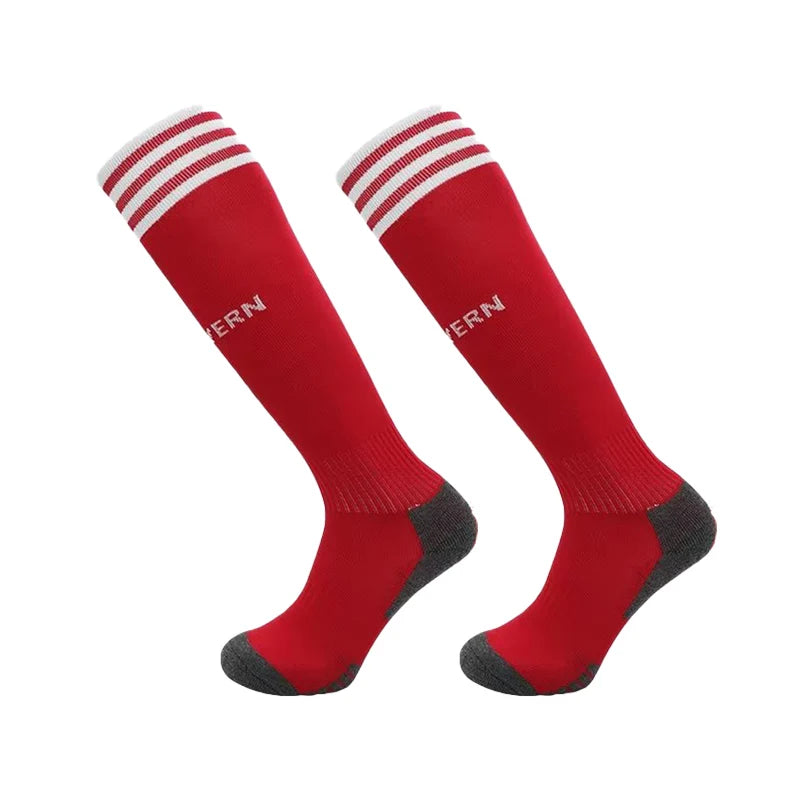 Europäische Fußball-Clubsocken für die Saison 23–24 – Kniehohe Sportsocken für Kinder und Erwachsene