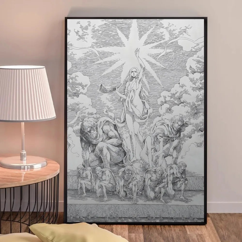 Anime A-Attack on Titans Poster, hochwertige Drucke, Wandkunst, Heimdekoration