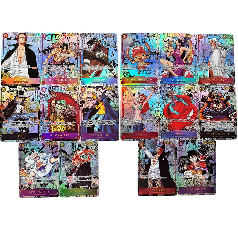 Anime One Piece Japanische Englische Version OPCG Comics Lehren Spiel Anime Sammlung Karten