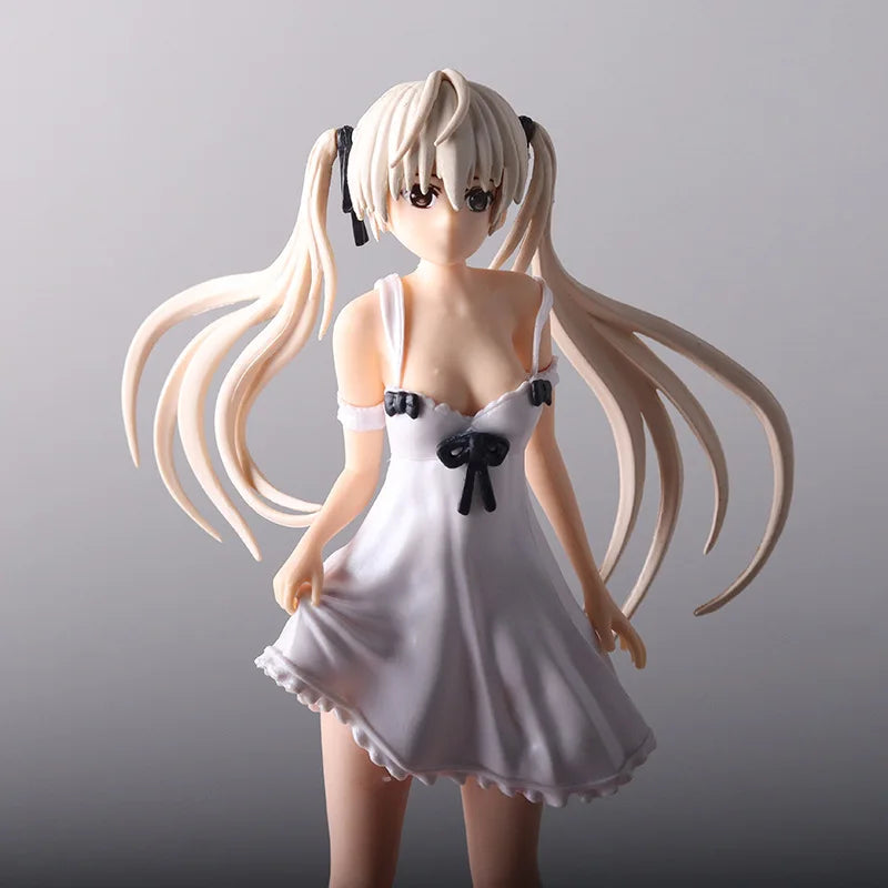 "24cm Yosuga no Sora PVC Anime Figure - Cute White Suspender Skirt | Ideal Gift for Girls"