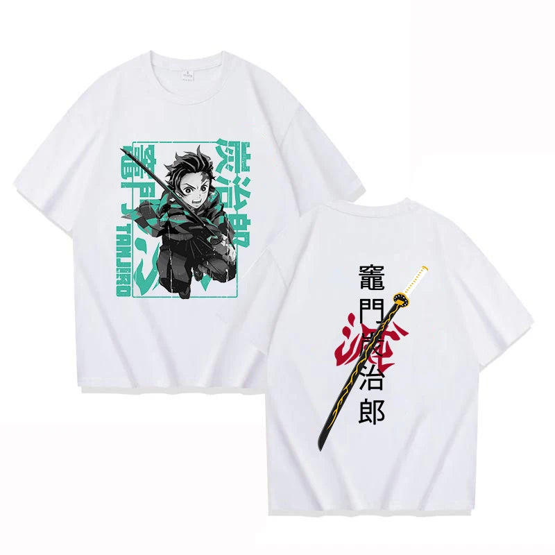 Kamado Tanjirou Graphic T-Shirt Cool Anime Summer Tee
