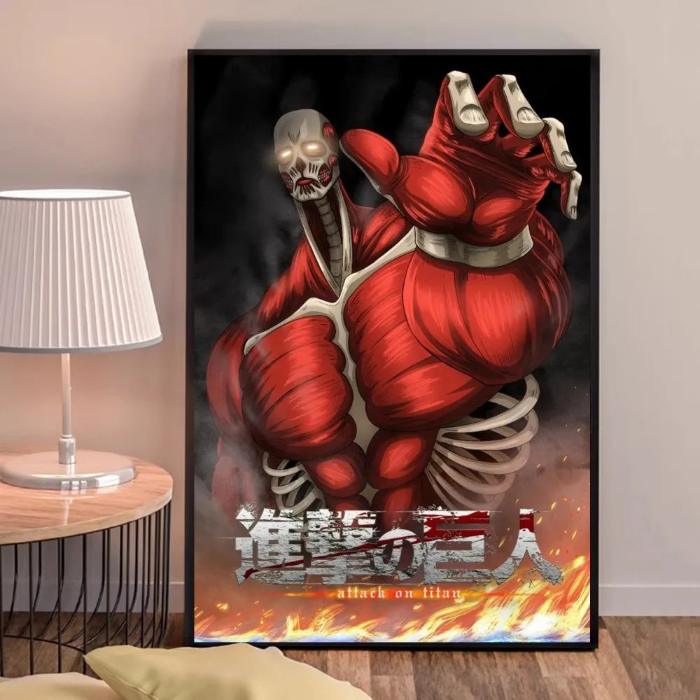 Anime A-Attack on Titans Poster, hochwertige Drucke, Wandkunst, Heimdekoration