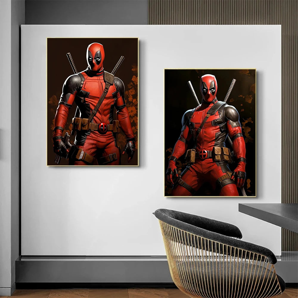 YOUQU Diamantmalerei Kunstfiguren Stickerei Kreuzstich „Deadpool“ Diamantmosaik Heimdekoration