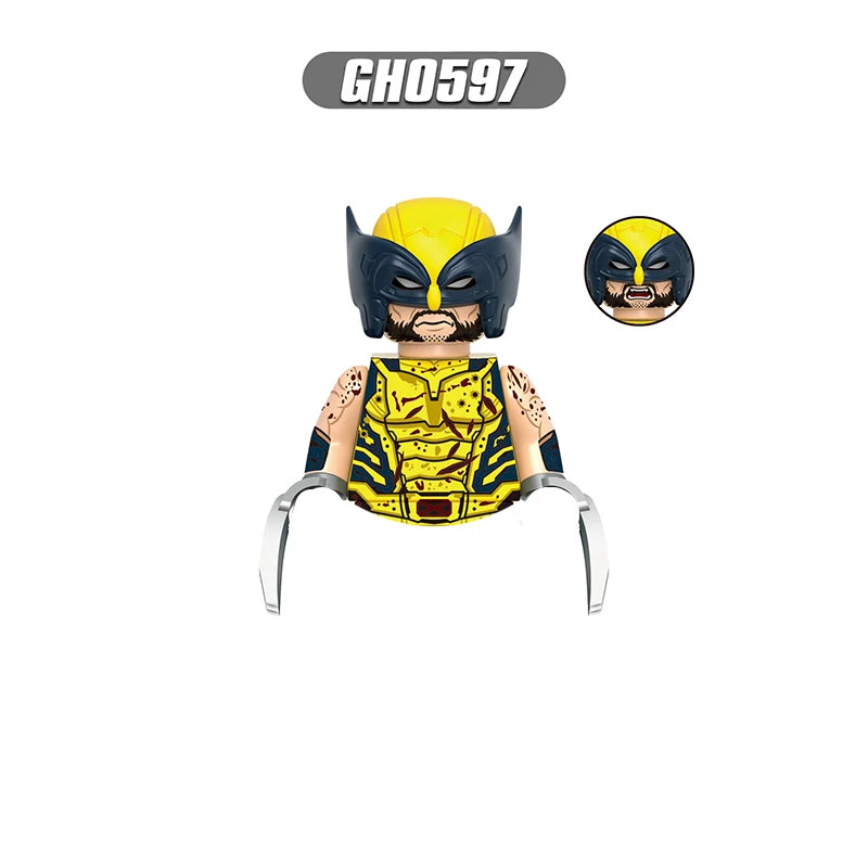 Marvel Mini Blocks – Doctor Doom, Cable und Mr. Sinister Actionfiguren, Bauspielzeugset für Kinder und Partygeschenke