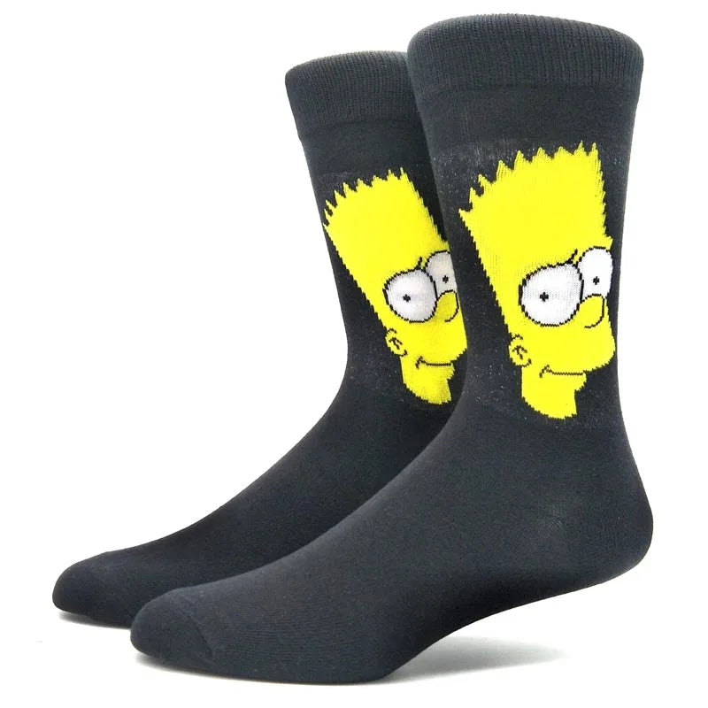 1 Pair Anime Movie Cotton Crew Socks – Role-Playing Calf Socks
