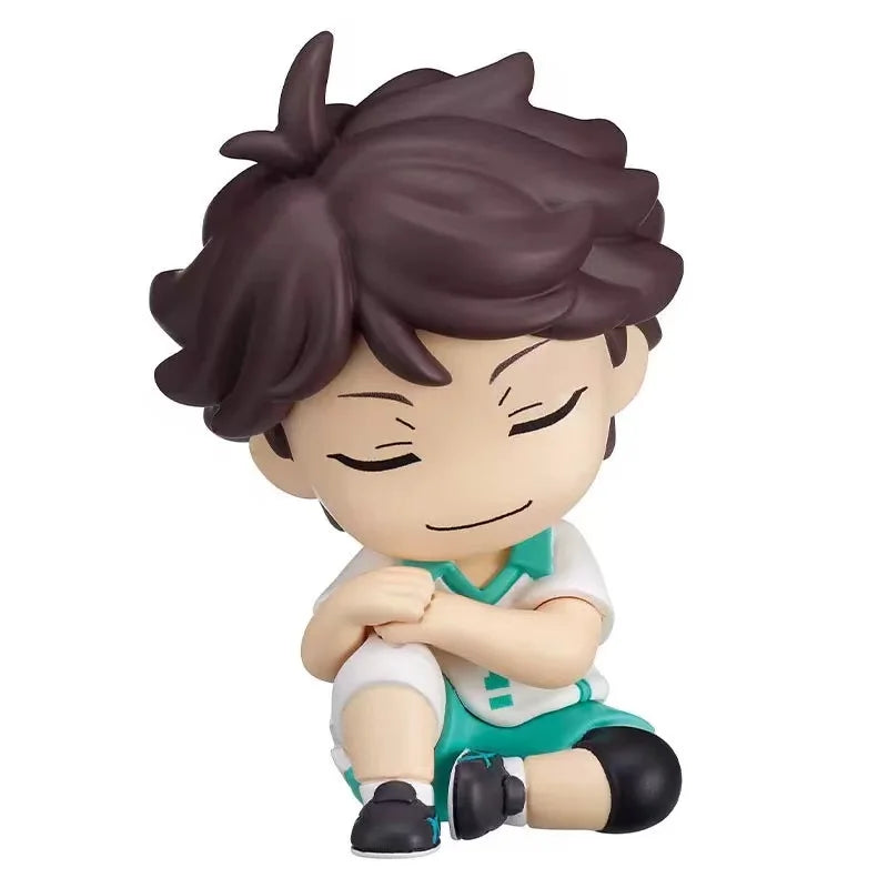 Anime Haikyuu 4 pièces figurines Bokuto Kotaro Akaashi Keiji Oikawa Tooru Iwaizumi Hajime 6 cm figurines