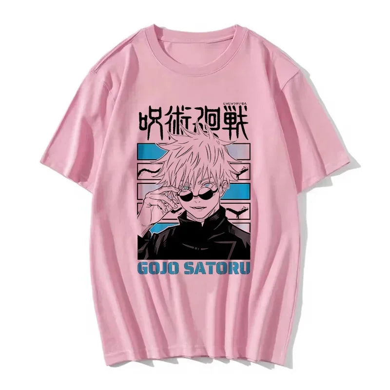 Gojo Satoru Anime T-Shirt Jujutsu Kaisen Graphic Tee for Women & Men