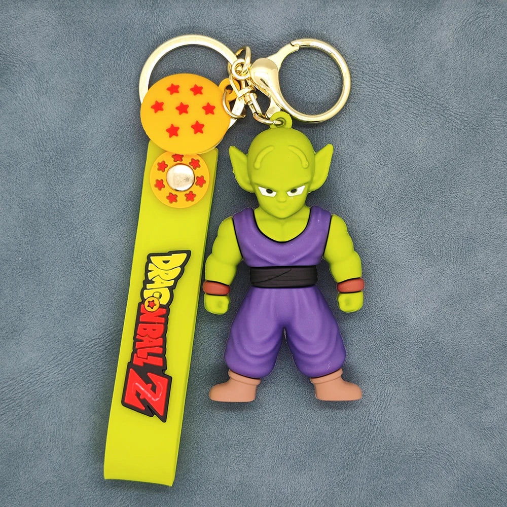 Anime Dragon Ball Keychain Fashion Jewellery Action Figures PVC Key Ring Bag Pendant