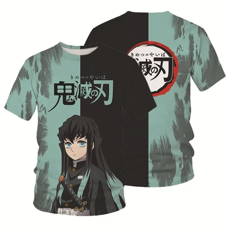 Anime Demon Slayer Hoodies Kamado Nezuko Print Unisex Plus Size Round Neck Streetwear Pullover Top for Men and Women