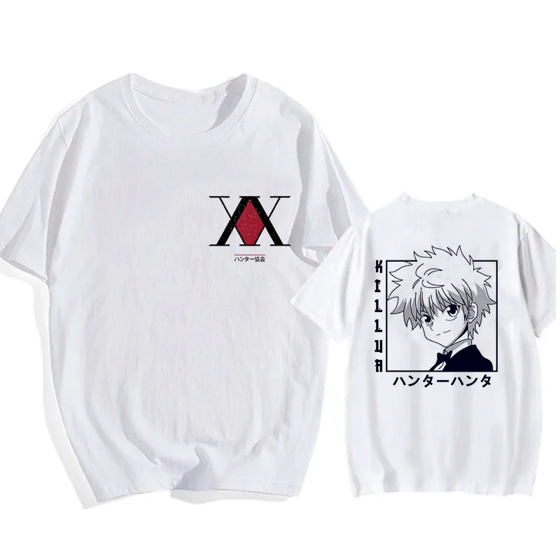 Kawaii Hisoka & Killua T-Shirt Hunter X Hunter Devil Eye Cartoon Anime Tee
