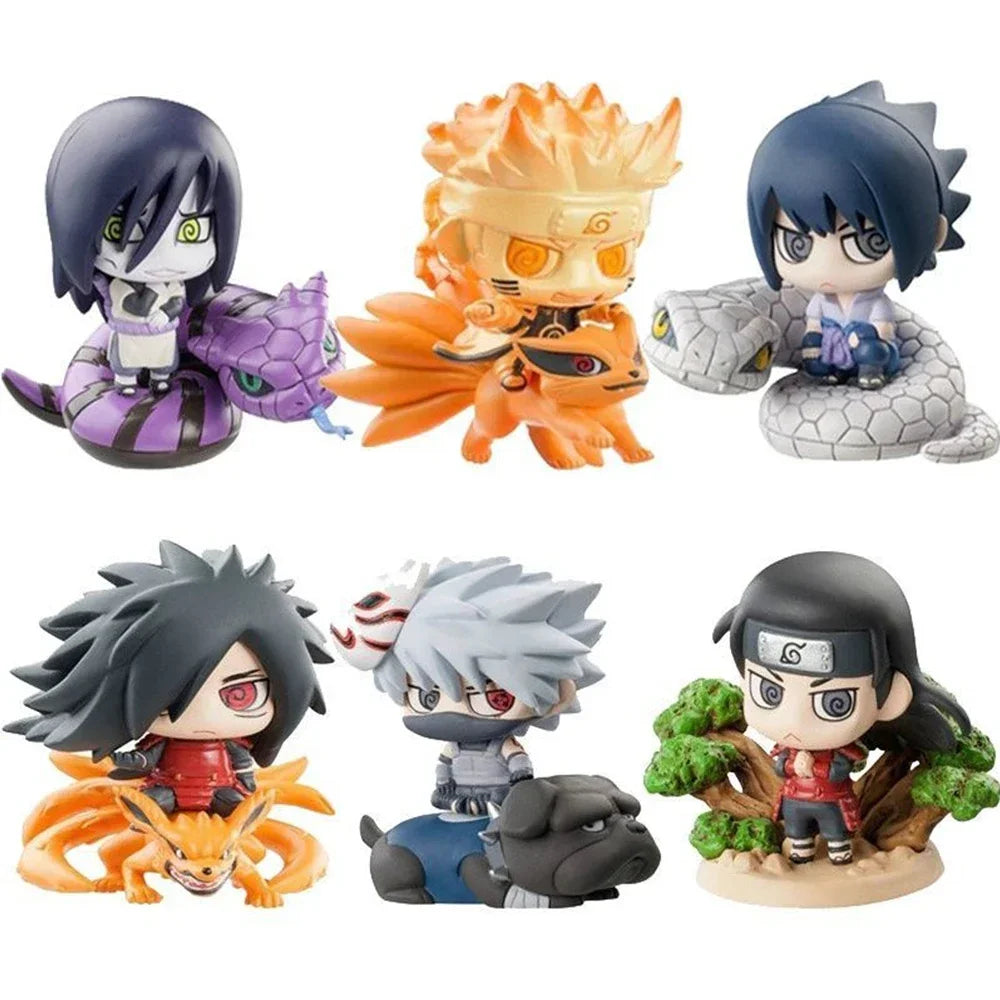 Naruto Shippuden Actionfiguren – Sasuke, Kakashi, Gaara PVC-Sammelstatue, Spielzeuggeschenk