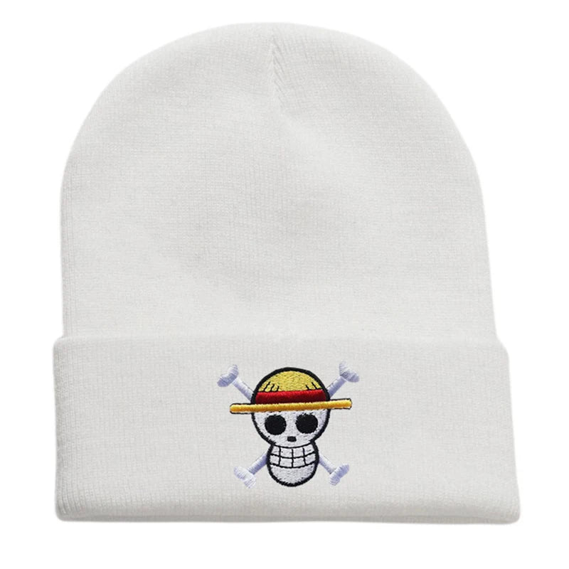Luffy-Bucket-Hat – Modischer Unisex-Anime-Panamahut für Männer und Frauen, warme, lässige Bob-Cap für den Winter