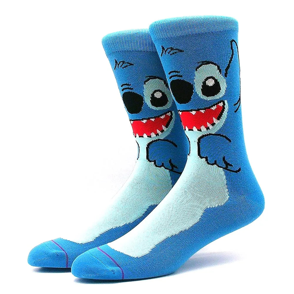 Modische Anime-Socken – Lustiger Hip-Hop-Stil mit hochwertigen Cartoon-Mustern