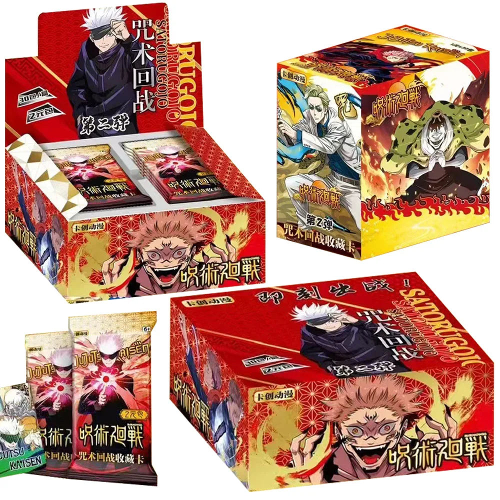 New Jujutsu Kaisen Collection Cards Japanese Anime Booster Box